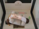Rolex replica yacht master l rose gold strip rubber bay max white dial orologio replica copia 4us529 - immagine 11