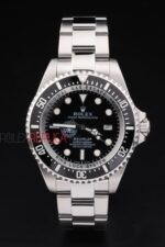Rolex replica seadweller acciaio ceramichon black dial orologio replica copia imitazione 4us524 - immagine 3