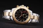 Rolex replica yacht master ll acciaio oro black dial orologio replica copia 4us536 - immagine 6