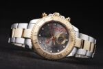 Rolex replica yacht master ll acciaio oro grey dial orologio replica copia 4us537 - immagine 5