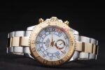 Rolex replica yacht master ll acciaio oro white dial orologio replica copia 4us538 - immagine 6