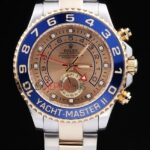 Rolex replica yacht master ll acciaio oro gold dial orologio replica copia 4us539