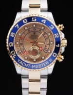 Rolex replica yacht master ll acciaio oro gold dial orologio replica copia 4us539