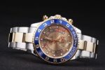 Rolex replica yacht master ll acciaio oro gold dial orologio replica copia 4us539 - immagine 6