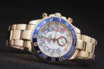 Rolex replica yacht master ll oro blue bezel orologio replica copia 4us540 - immagine 5