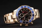 Rolex replica yacht master ll oro black dial orologio replica copia 4us541 - immagine 6