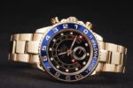 Rolex replica yacht master ll oro black dial orologio replica copia 4us541 - immagine 5