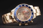 Rolex replica yacht master ll full oro orologio replica copia 4us542 - immagine 5