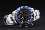 Rolex replica yacht master ll platinum blu bezel black dial orologio replica copia 4us543 - immagine 6