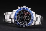 Rolex replica yacht master ll platinum blu bezel black dial orologio replica copia 4us543 - immagine 5