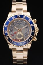 Rolex replica yacht master ll oro grey dial orologio replica copia 4us544 - immagine 3