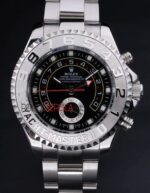 Rolex replica yacht master ll platinum black dial orologio replica copia 4us545