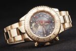 Rolex replica yacht master ll full oro bezel orologio replica copia 4us548 - immagine 6