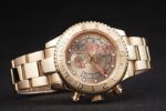 Rolex replica yacht master ll full oro gold dial orologio replica copia 4us549 - immagine 5