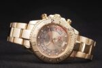 Rolex replica yacht master ll full oro gold dial orologio replica copia 4us549 - immagine 6