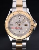Rolex replica yacht master l classic acciaio oro argentèè dial orologio replica copia 4us533