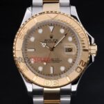 Rolex replica yacht master l classic acciaio oro gold dial orologio replica copia 4us531