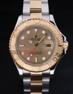 Rolex replica yacht master l classic acciaio oro gold dial orologio replica copia 4us531