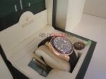 Rolex replica yacht master l rose gold strip rubber orologio replica copia 4us525 - immagine 4