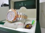 Rolex replica daytona acciaio oro white dial orologio replica copia imitazione 4us705 - immagine 7