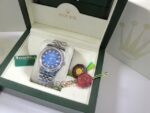 Rolex replica datejust acciaio d-blue jubilèè orologio replica copia imitazione 4us706 - immagine 9