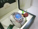Rolex replica datejust acciaio d-blue jubilèè orologio replica copia imitazione 4us706 - immagine 6