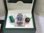 Rolex replica datejust acciaio black dial barrette jubilèè orologcio replica copia imitazione 4us629 - immagine 9