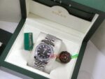 Rolex replica datejust acciaio black dial barrette jubilèè orologcio replica copia imitazione 4us629 - immagine 10