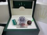 Rolex replica datejust acciaio black dial barrette jubilèè orologcio replica copia imitazione 4us629 - immagine 6