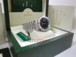 Rolex replica datejust acciaio black dial barrette jubilèè orologcio replica copia imitazione 4us629 - immagine 4