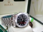 Rolex replica datejust acciaio black dial barrette jubilèè orologcio replica copia imitazione 4us629 - immagine 5