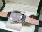 Rolex replica cellini dual time black dial strip leather orologio replica copia imitazione 4us635 - immagine 11