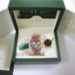 Rolex replica daytona oro giallo rainbow rubini bezel orologio replica copia imitazione 4us633