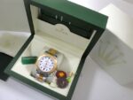 Rolex replica yacht master l acciaio oro white dial orologio replica copia 4us701 - immagine 3