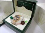 Rolex replica daytona vintage paul newman 6263 oro giallo  black dial orologio replica copia 4us632 - immagine 4