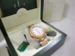 Rolex replica yacht master l acciaio oro white dial orologio replica copia 4us701 - immagine 5