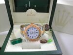 Rolex replica yacht master l acciaio oro white dial orologio replica copia 4us701 - immagine 7