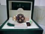 Rolex replica daytona vintage paul newman 6263 oro giallo  black dial orologio replica copia 4us632 - immagine 7