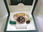 Rolex replica daytona vintage paul newman 6263 oro giallo  black dial orologio replica copia 4us632 - immagine 8