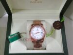 Rolex replica daydate rose gold white roman orologio replica copia imitazione 4us631