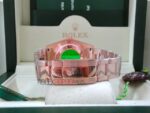 Rolex replica daydate rose gold white roman orologio replica copia imitazione 4us631 - immagine 10