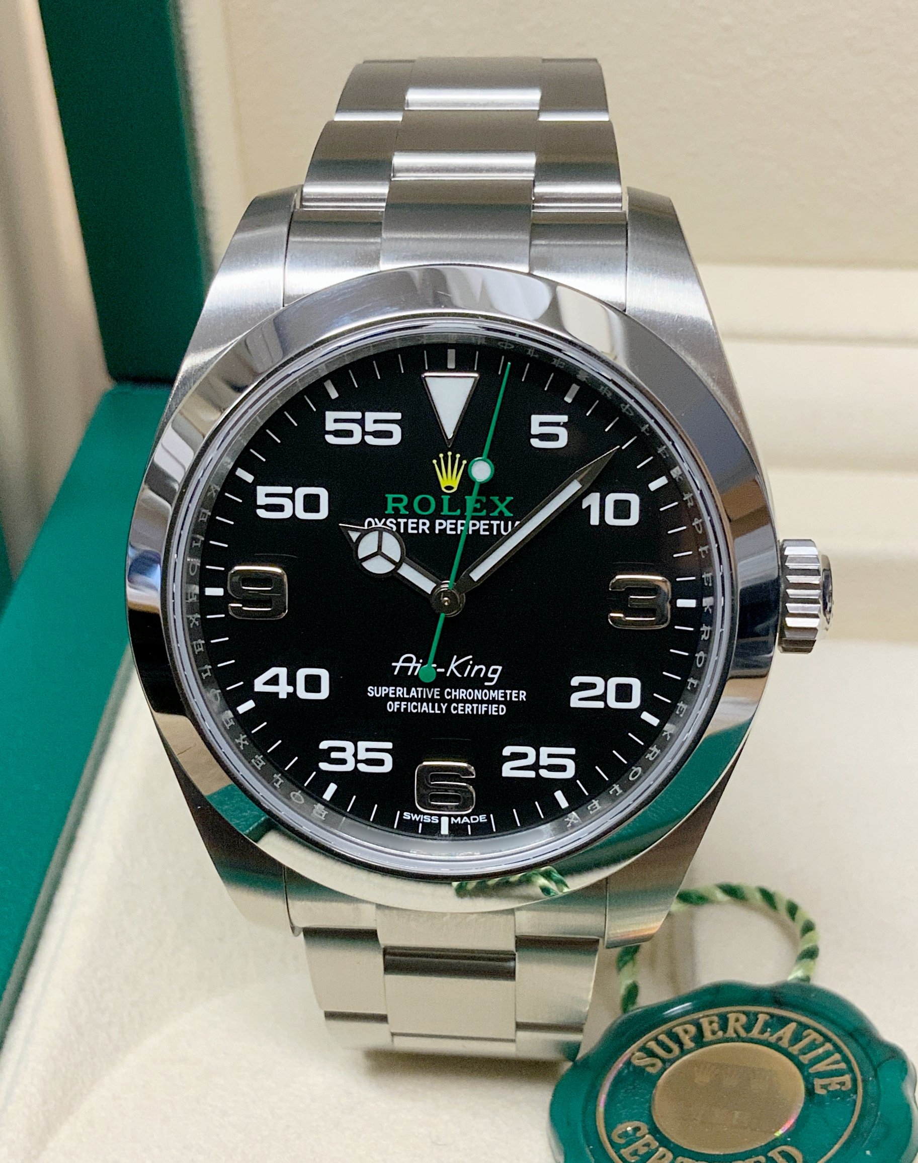 Rolex replica Air-King 116900 40mm Black Dial-3 Rolex replica airking 116900 black dial - immagine 1