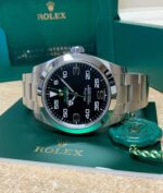 Rolex replica airking 116900 black dial - immagine 6