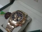 Rolex replica daytona oro giallo black dial panda orologio replica copia imitazione 4us469 - immagine 3
