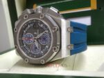 Audemars Piguet royal oak offshore replica michael schumacher platinum orologio copia imitazione crono 4us701 - immagine 8