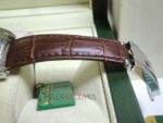 Rolex replica daydate acciaio chocolate strip leather orologio replica copia imitazione 4us718 - immagine 9