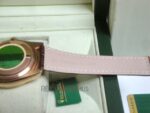 Rolex replica daydate rose gold chocolate strip leather orologio replica copia imitazione 4us719 - immagine 12