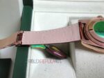 Rolex replica daydate rose gold chocolate strip leather orologio replica copia imitazione 4us719 - immagine 13