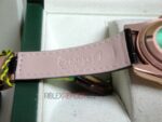Rolex replica daydate rose gold argentèè dial strip leather orologio replica copia imitazione 4us720 - immagine 12