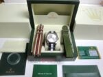 Rolex replica datejust acciaio argentèè barrette cordura orologio replica copia imitazione 4us721 - immagine 3